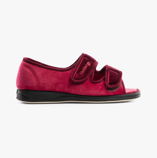 Padders LYDIA X Womens Slippers Winter Red - Image 3