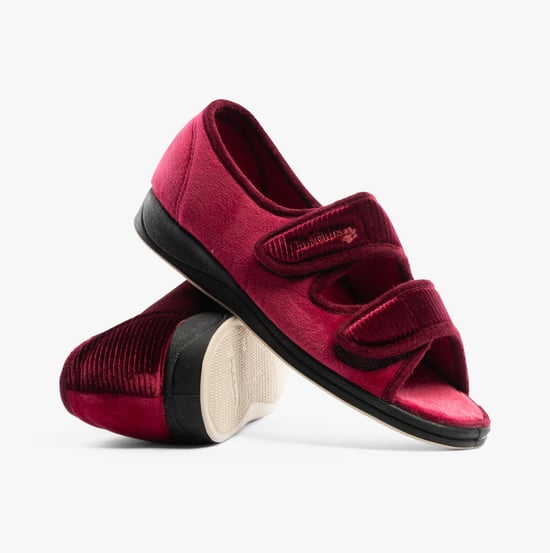 Padders LYDIA X Womens Slippers Winter Red - Image 5