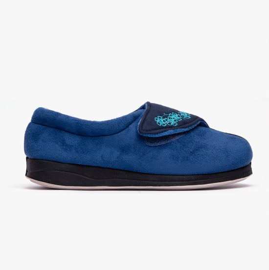 Padders HUG Womens (EE Fit) Touch Fasten Slippers Royal - Image 1