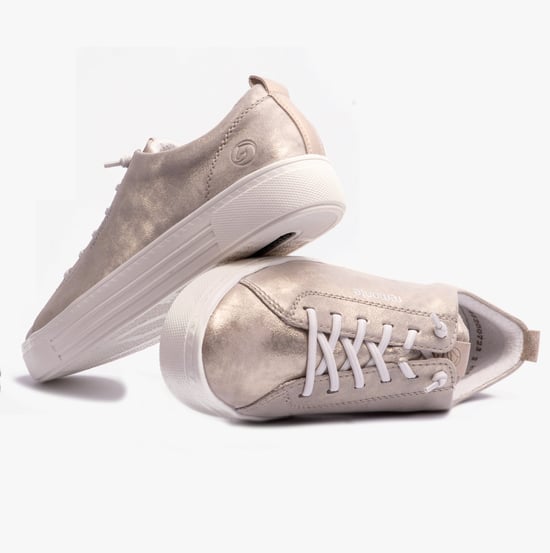 ALINA2 Womens Trainers Gold - Image 3