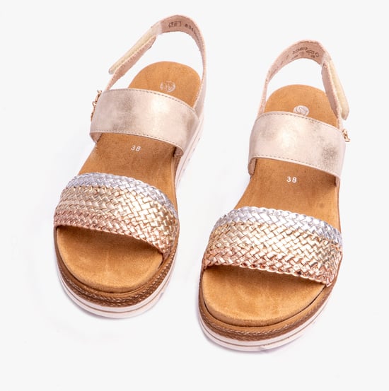 JOCELYN3 Dames Sandalen Goud - Image 5