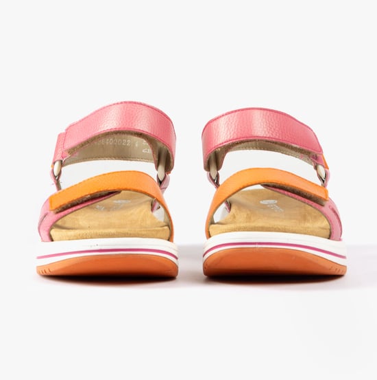 D1J57-31 Womens Sandals Pink - Image 3