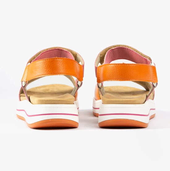 D1J57-31 Womens Sandals Pink - Image 4