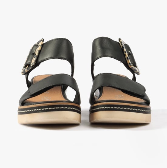 D2L53-00 Womens Sandals Black - Image 3