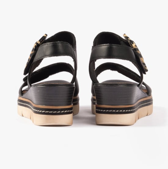 D2L53-00 Womens Sandals Black - Image 5