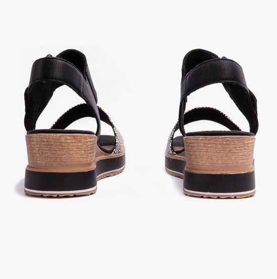 JERILYN Womens Sandals Black - Image 3