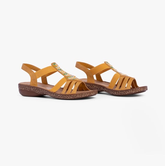 62808-68 Womens Sandals Yellow - Image 1