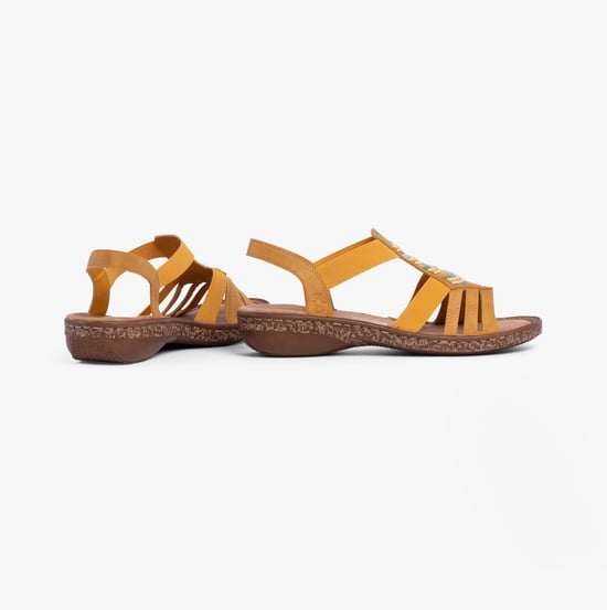 62808-68 Womens Sandals Yellow - Image 2