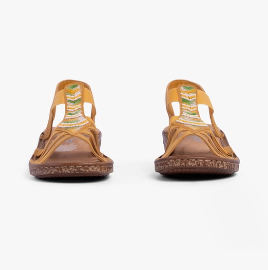 62808-68 Womens Sandals Yellow - Image 4