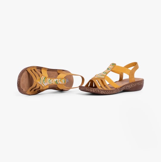 62808-68 Womens Sandals Yellow - Image 5