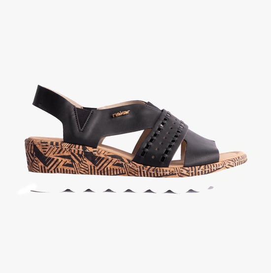 67179-00 Womens Sandals Black - Image 1