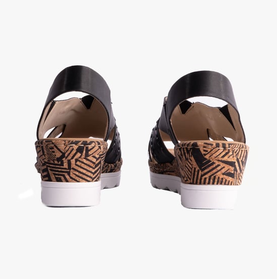 67179-00 Womens Sandals Black - Image 5