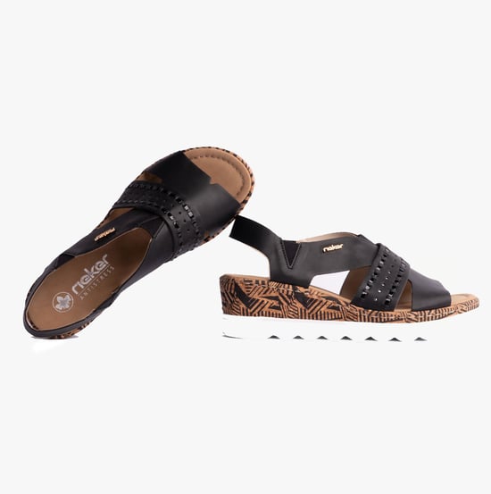 67179-00 Womens Sandals Black - Image 4