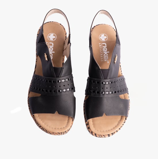 67179-00 Womens Sandals Black - Image 2