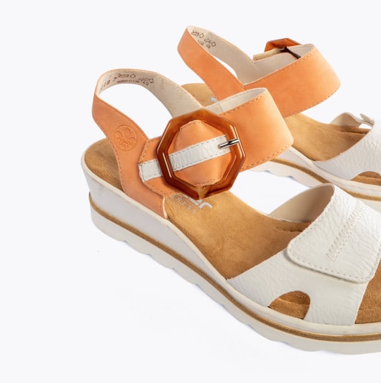 67476-38 Womens Sandals White - Image 4