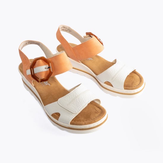 67476-38 Womens Sandals White - Image 3