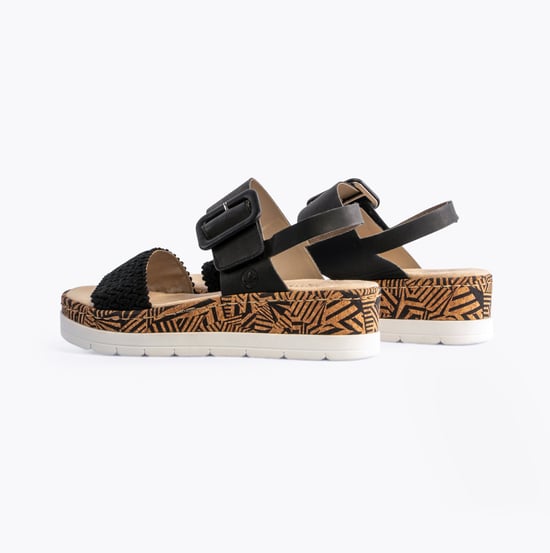 V3950-00 Womens Sandals Black - Image 2