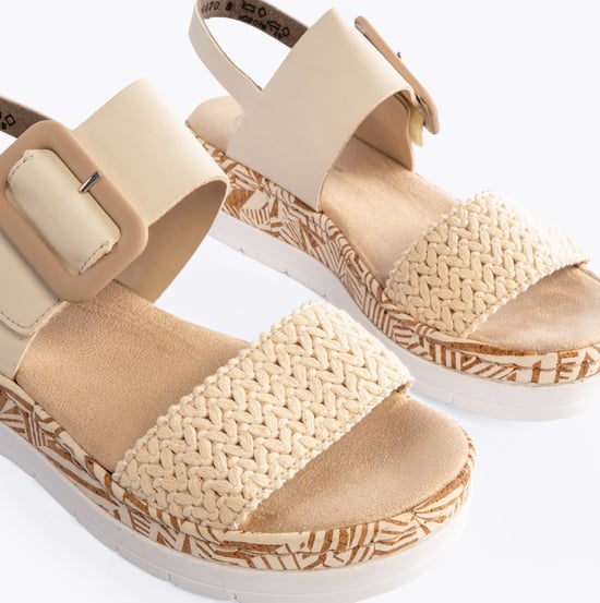 V3950-61 Womens Sandals Beige - Image 5