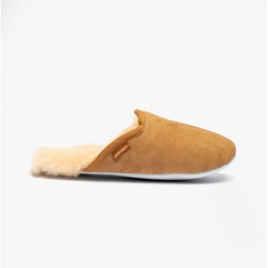 Shepherd CLEO Womens Sheepskin Mules Chestnut - Image 1
