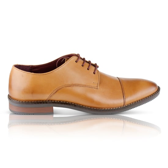 RUFUS Mens Derby Shoes Brown - Image 1
