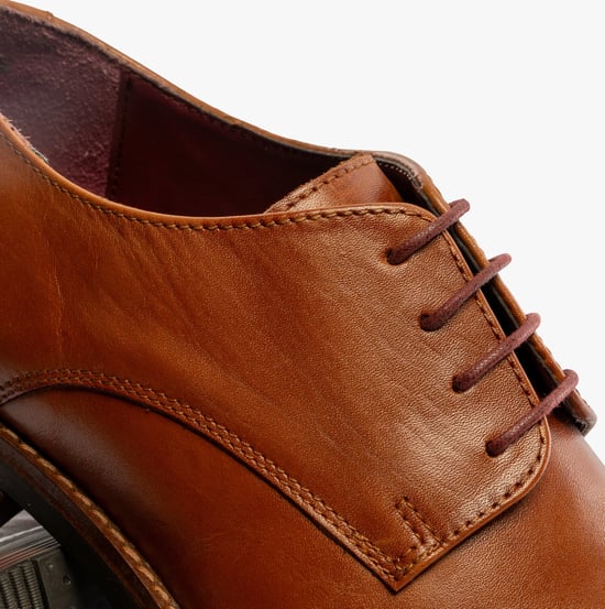 RUFUS Mens Derby Shoes Brown - Image 5