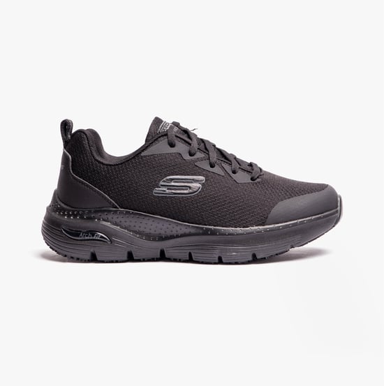 ARCH FIT SR Ladies Mesh Trainers Black - Image 1