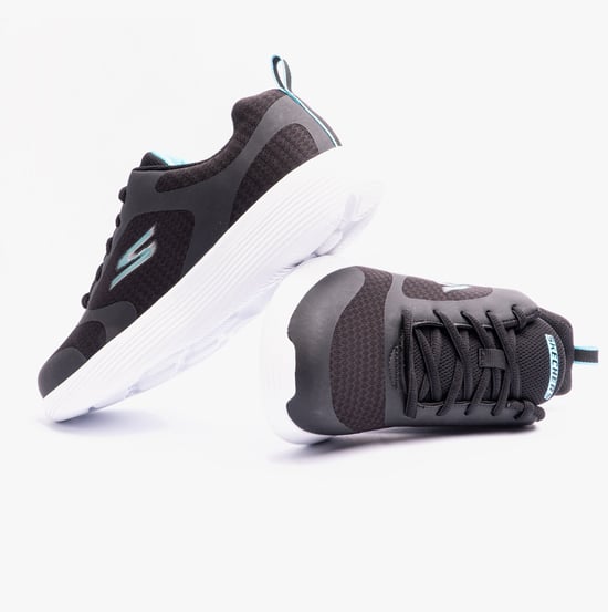 303560L/BKBL GO RUN 400 V2 Girls Trainers Black/Blue - Image 4