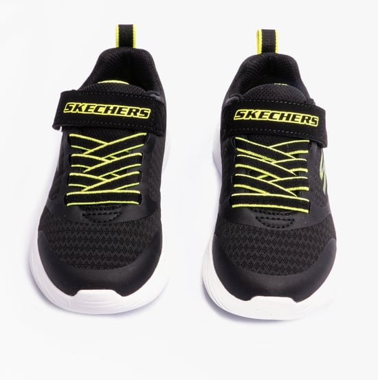 405095L/BKYL GO RUN 400 V2 Boys Trainers Black/Yellow - Image 4