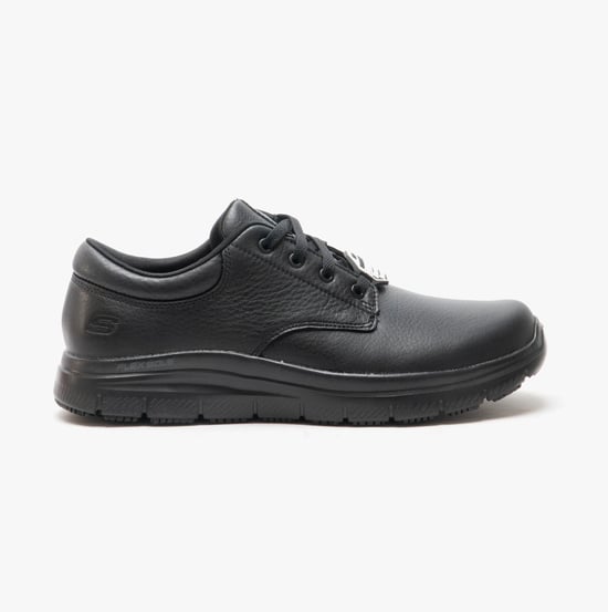 FLEX ADVANTAGE SR - FOURCHE Mens Leather Trainers Black - Image 1
