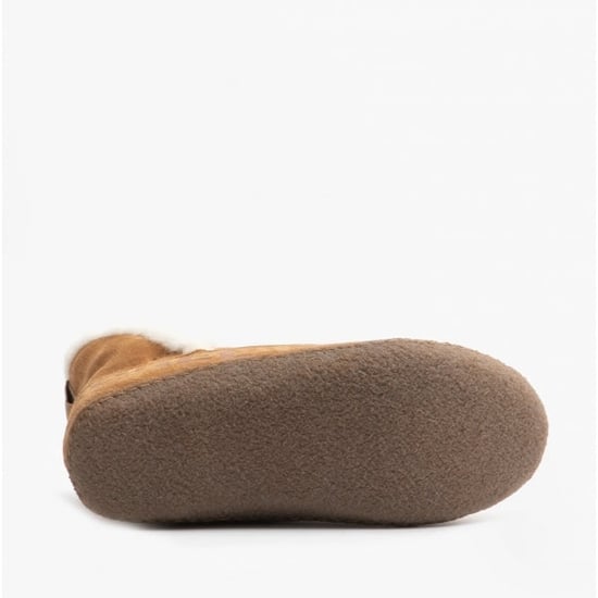 Sorel NAKISKA Womens Slippers Camel Brown/Natural - Image 3