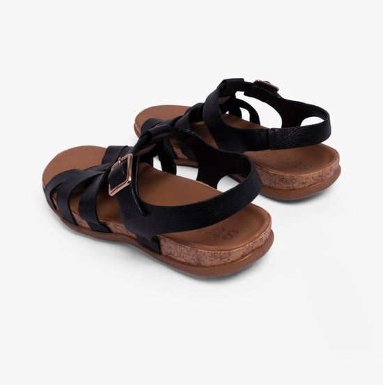 CRISTAL Womens Sandals Black - Image 4