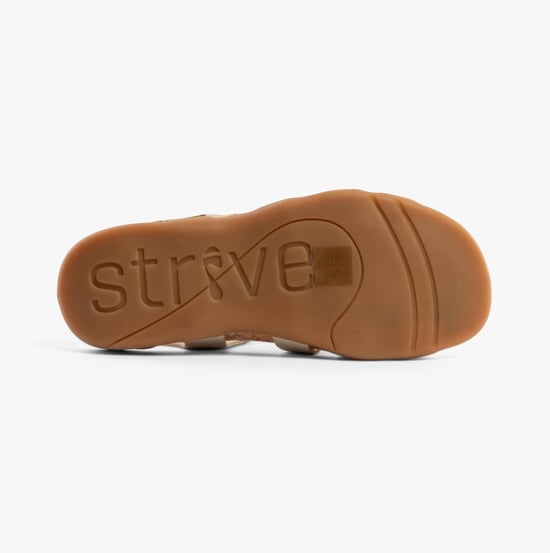 CRISTAL Womens Sandals Latte - Image 3