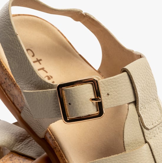 CRISTAL Womens Sandals Latte - Image 4
