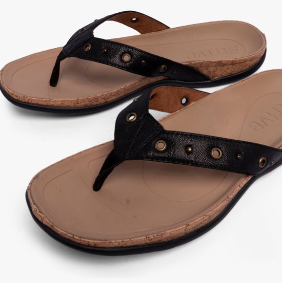 SARIA Womens Sandals Black - Image 4