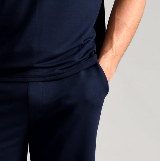 Ted Baker Pyjama Shorts | Mens Casual Lounge Wear Pyjama Bottoms with Pockets - Navy - Image 3