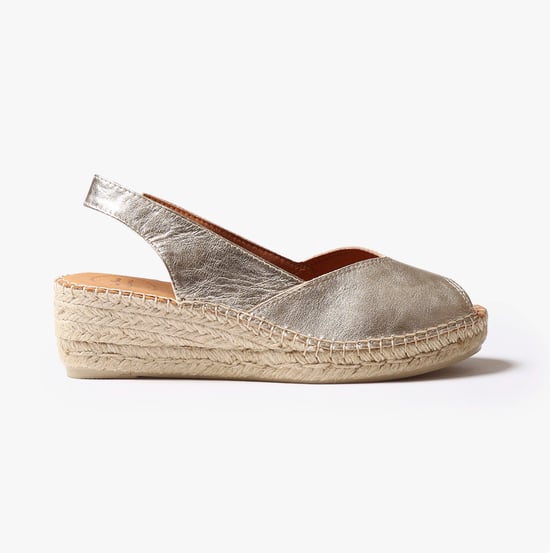 BERNIA-P Womens Espadrille Platinum - Image 1