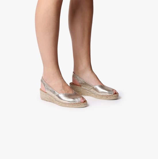 BERNIA-P Womens Espadrille Platinum - Image 3