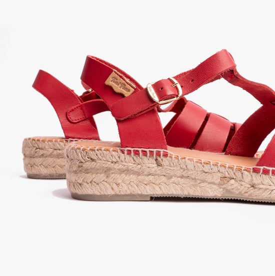 EMMA Womens Espadrilles Red - Image 4