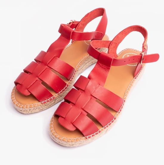 EMMA Womens Espadrilles Red - Image 3