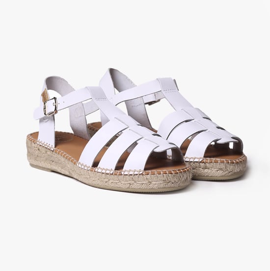 EMMA Womens Espadrille Sandals White - Image 2