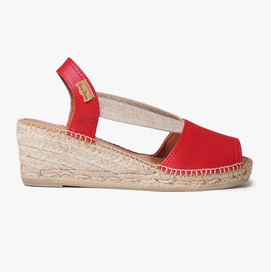 TEIDE-P Womens Espadrille Sandals Red - Image 1