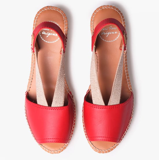 TEIDE-P Womens Espadrille Sandals Red - Image 4