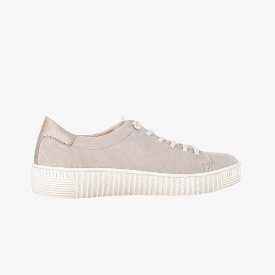WOODALL Womens Trainers Taupe - Image 1