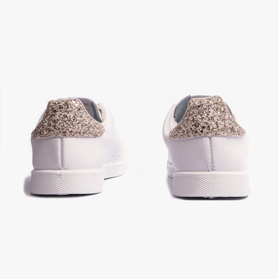 TENIS LEATHER & GLITTER Womens Trainers Cava - Image 5