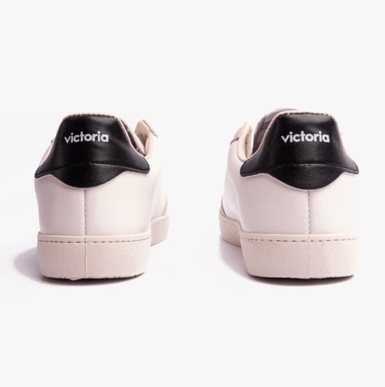 BERLIN FAUX LEATHER & SPLIT Womens Trainers Negro - Image 3