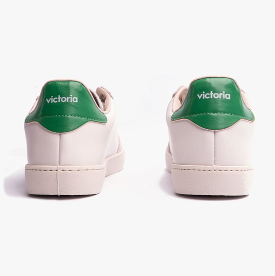 BERLIN FAUX LEATHER & SPLIT Womens Trainers Verde - Image 5
