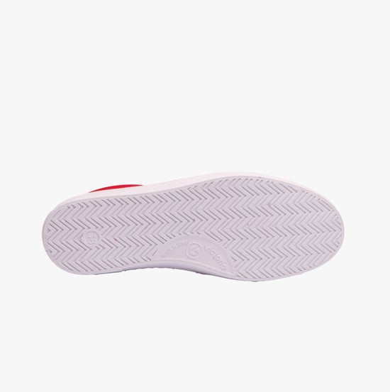 BERLIN SPLIT LEATHER & NYLON Womens Trainers Rojo - Image 6