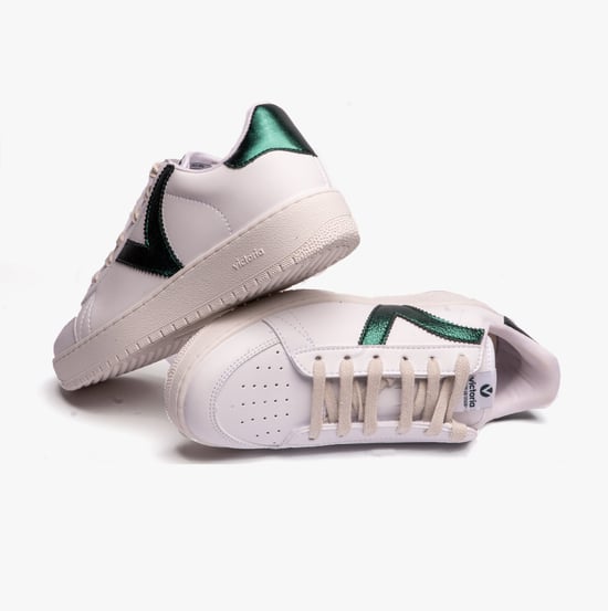 MADRID FAUX LEATHER & METAL Womens Trainers Botella - Image 3
