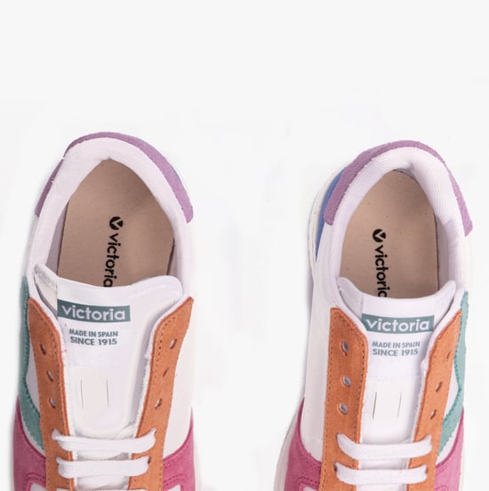 MADRID MULTICOLOUR Womens Trainers Rosa - Image 3