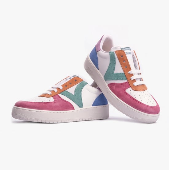 MADRID MULTICOLOUR Womens Trainers Rosa - Image 4